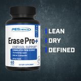 PEScience Erase Pro+ cápsulas en primer plano destacando la textura y pureza