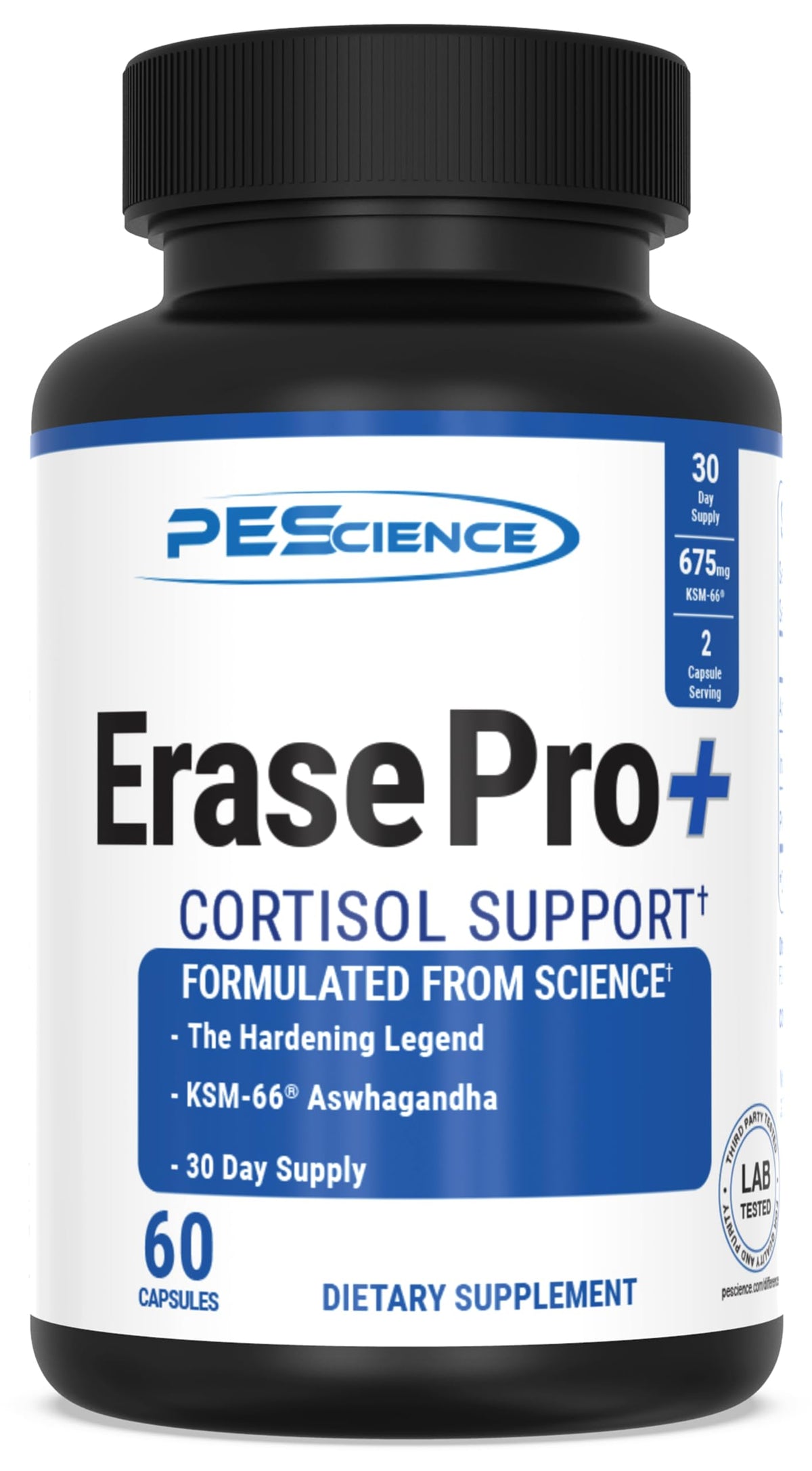 PEScience Erase Pro+ frente del envase mostrando la etiqueta y beneficios