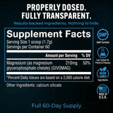Etiqueta de PEScience Mag-GP con información nutricional y dosificación visible y clara