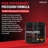 PEScience etiqueta con ingredientes clave para enfoque y rendimiento
