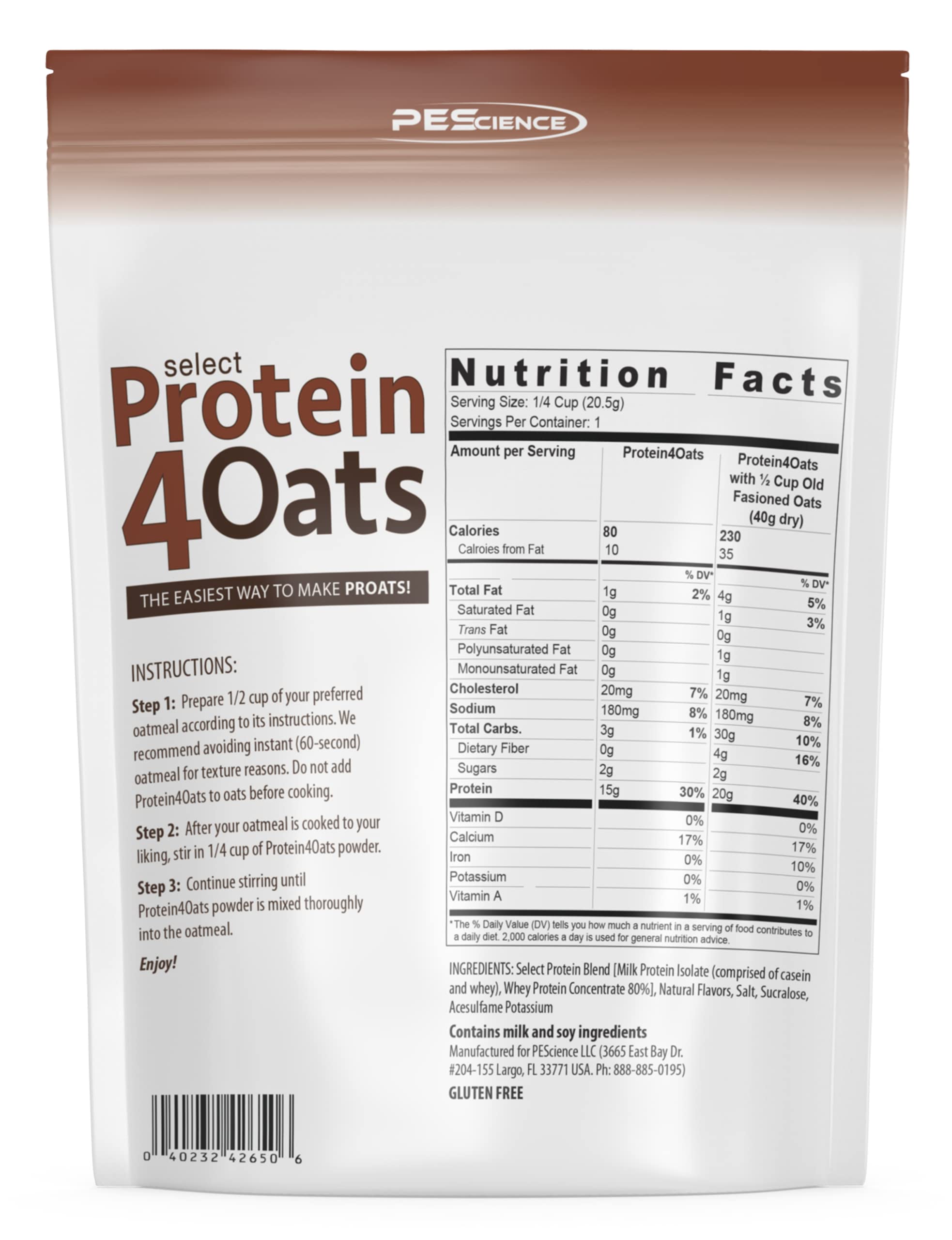 PEScience escena de desayuno con Protein4Oats y avena muestra conveniencia diaria