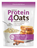 PEScience Protein4Oats frente del envase muestra sabor French Toast y atractivo visual