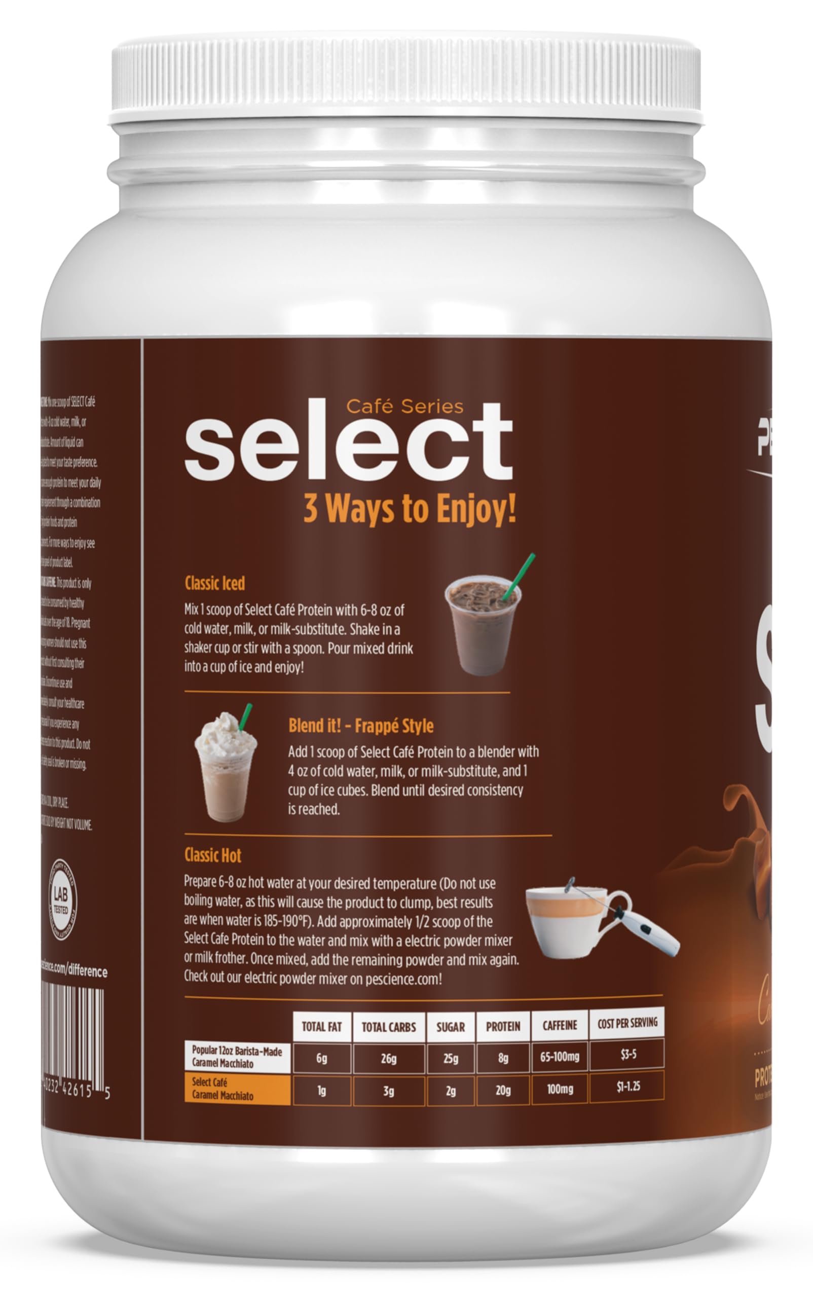 PEScience uso como creamer añadiendo sabor y proteína a tu café habitual