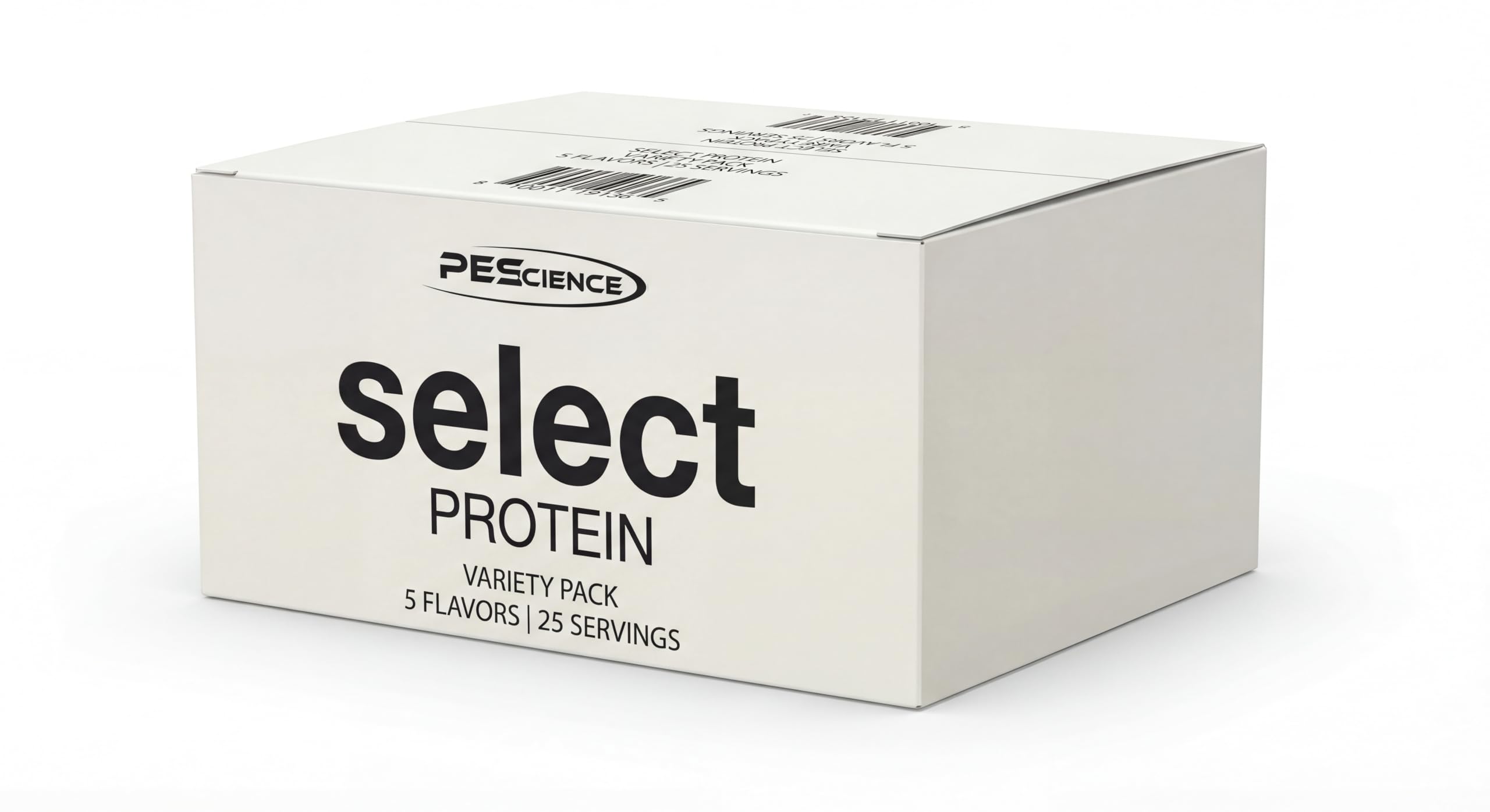 Comparación de tamaño del envase PEScience Select junto a botella para escala