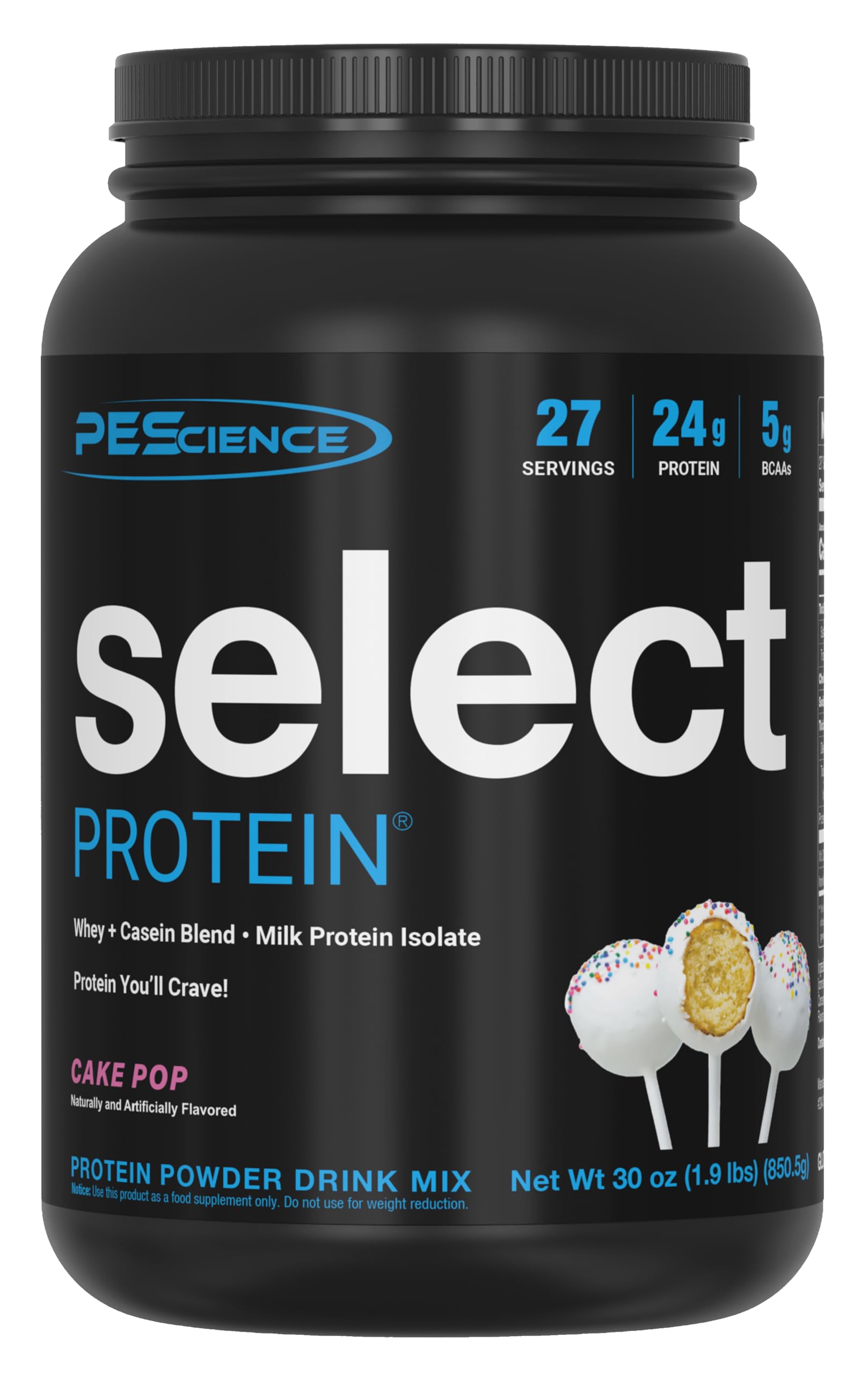 PEScience envase frontal mostrando el diseño y beneficio alto en proteína
