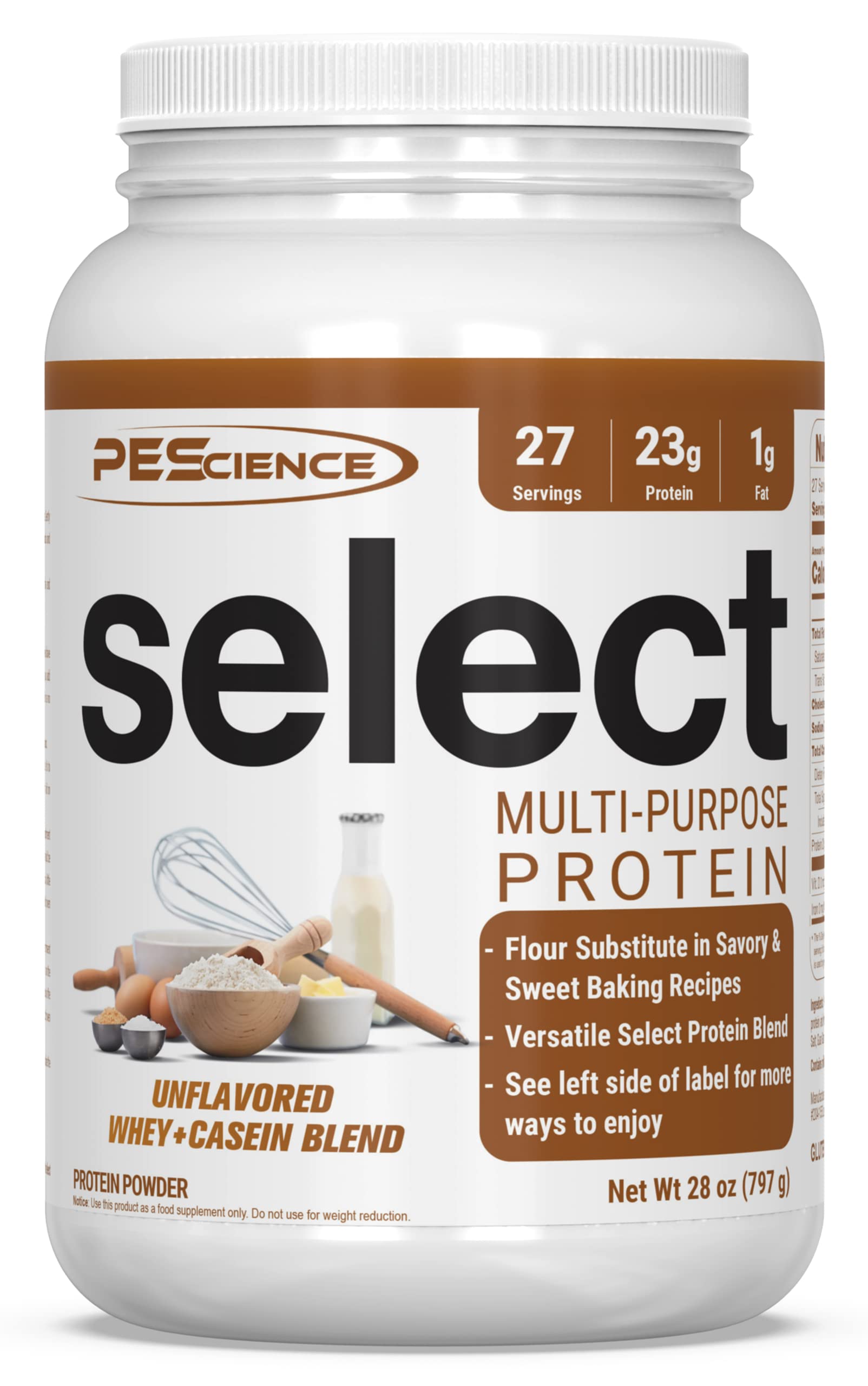 PEScience envase frontal mostrando diseño y cantidad, claridad y confianza