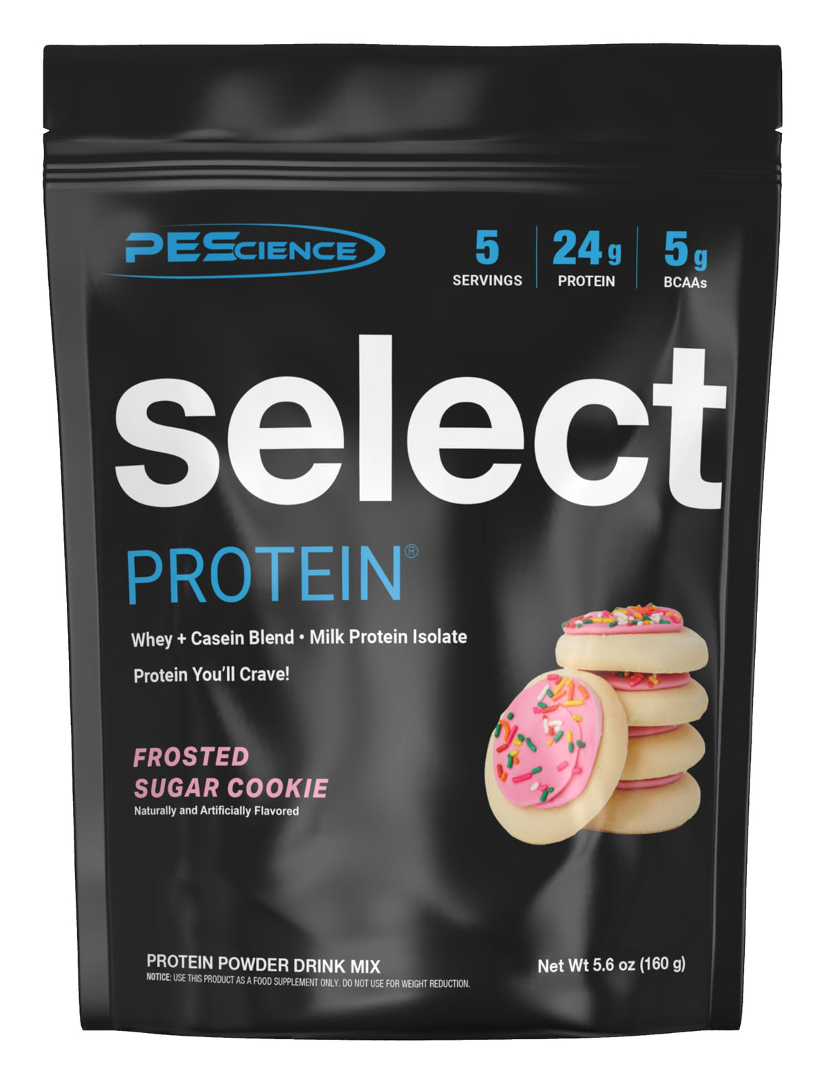PEScience envase frontal Frosted Sugar Cookie, diseño y tamaño claro