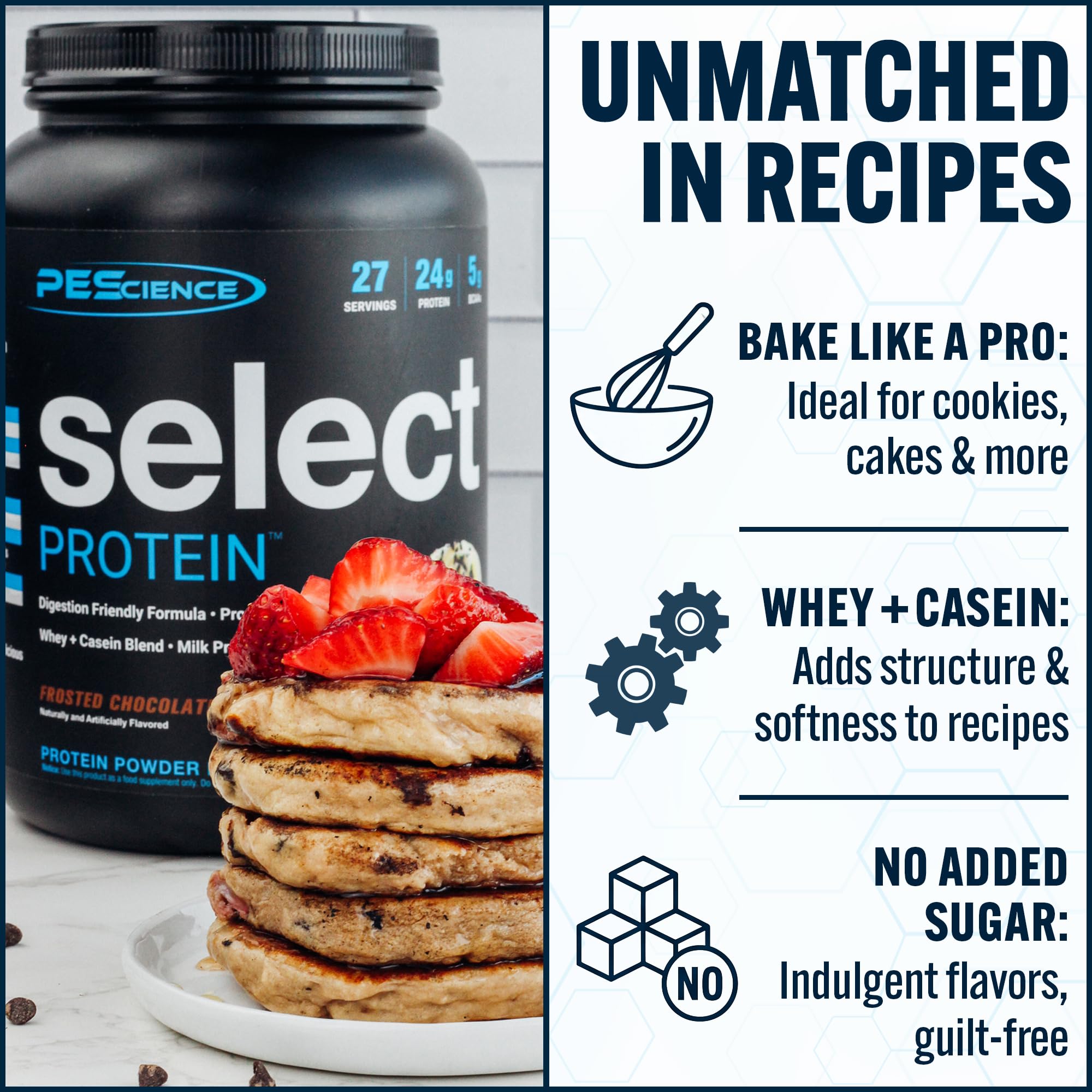 PEScience batido servido en vaso demostrando cremosidad y mezcla homogénea, perfecto para tomar después del entrenamiento