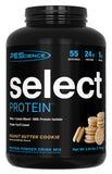 PEScience envase frontal Peanut Butter Cookie con información de sabor y servicios