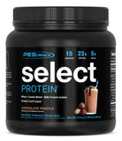 PEScience envase frontal Chocolate Truffle mostrando etiqueta y porciones
