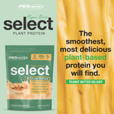 PEScience batido preparado en vaso, sabor a mantequilla de maní