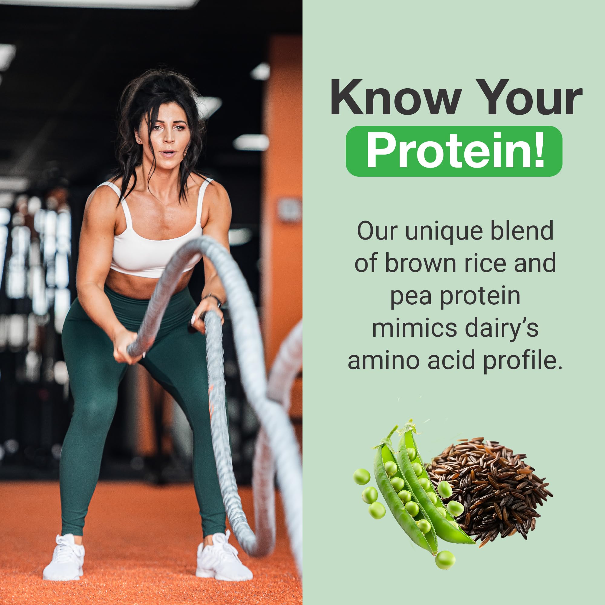 PEScience etiqueta de ingredientes destacando origen vegetal y pruebas