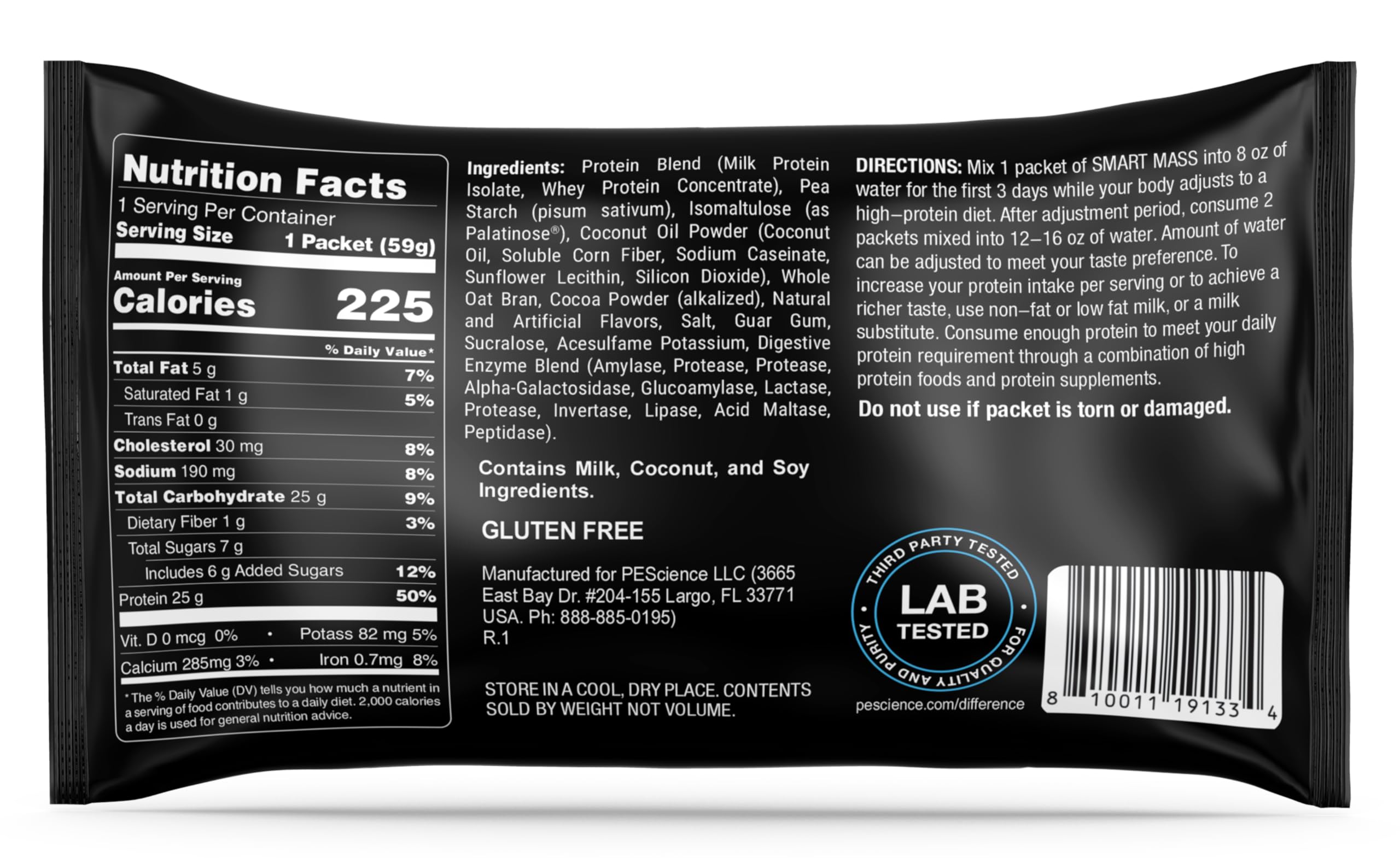 PEScience Smart Mass estilo de vida en cocina mostrando consumo fácil fuera de casa