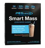 PEScience Smart Mass frente del empaque mostrando conveniencia y porciones