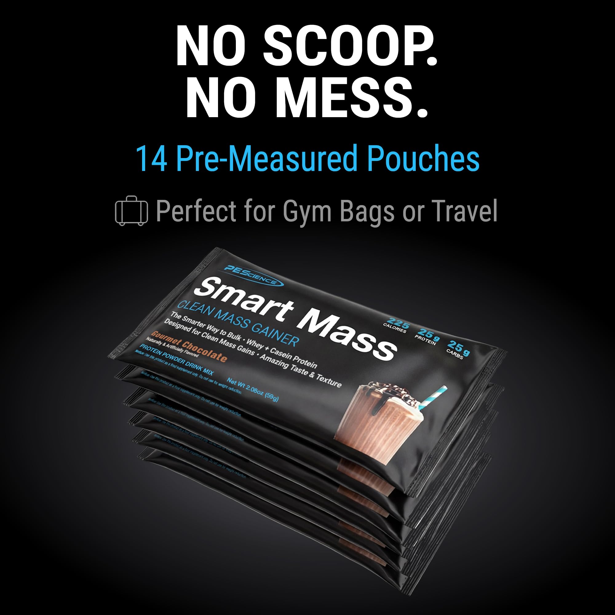 PEScience Smart Mass textura en vaso bien mezclada para sabor y solubilidad