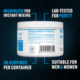 PEScience TruCreatine+ junto a cuchara medidora para comparar porciones