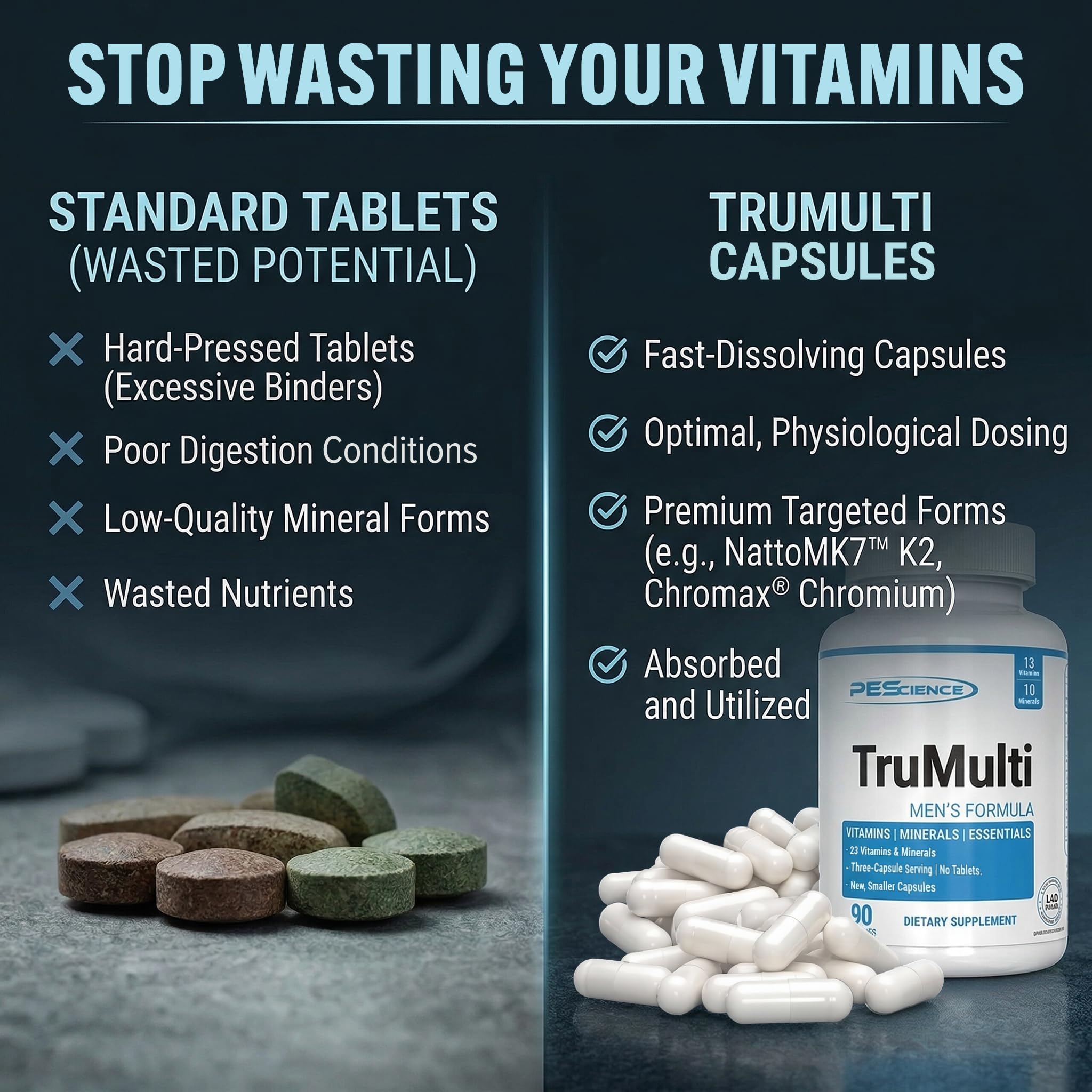 PEScience TruMulti suplemento en gimnasio para rutina diaria