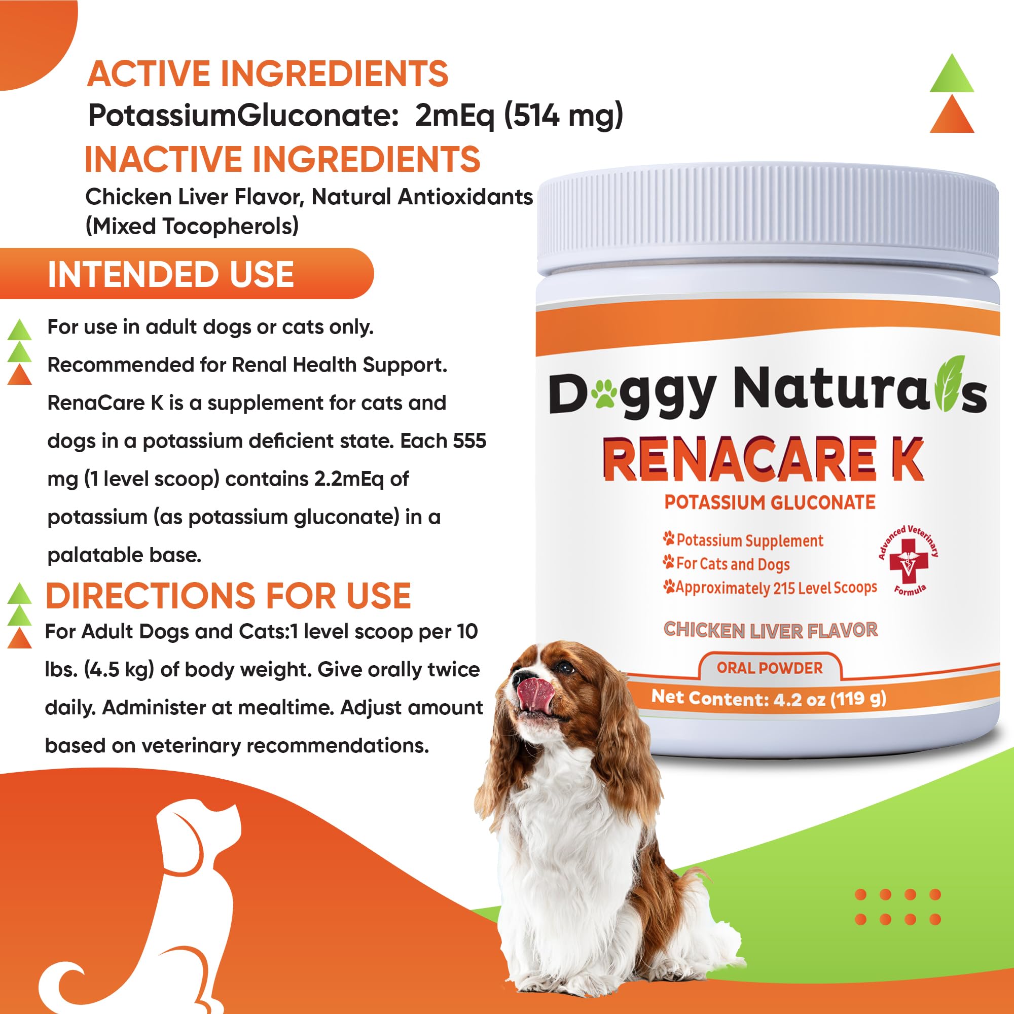 Pet Health Pharma cuchara nivel 215 incluida, facilita dosificación precisa para mascotas