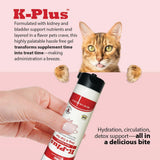 Pet Health Solutions gel junto a mano para comparar tamaño y porción