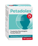 Petadolex envase abierto enseñando cápsulas listas para tomar