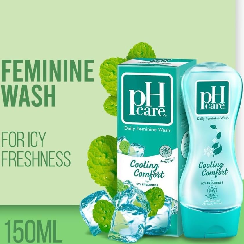 pH care comparación de tamaño 150ml ideal para bolso
