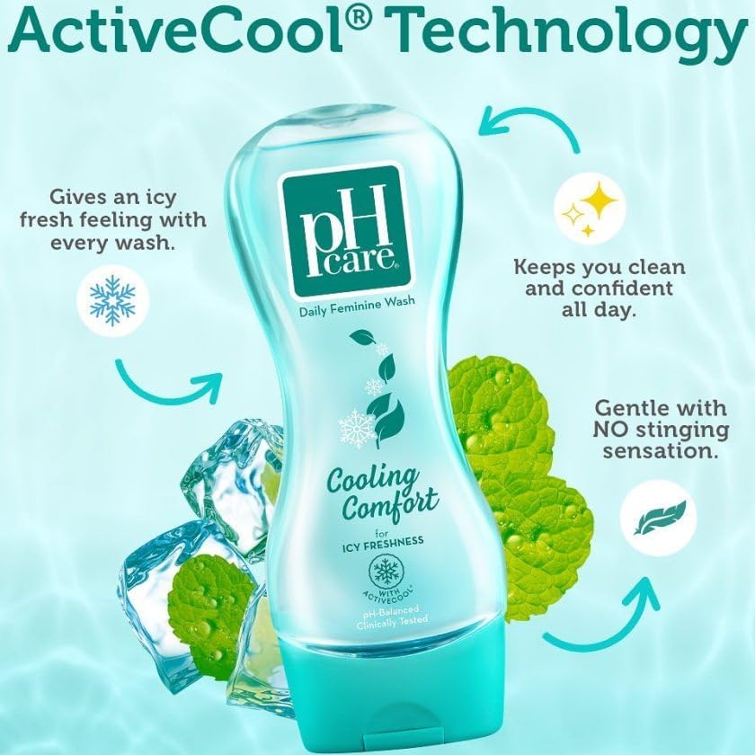 pH care textura del gel íntimo demostrando suavidad