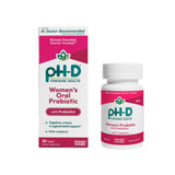 pH-D frontal del envase mostrando la marca y beneficios clave para la salud íntima