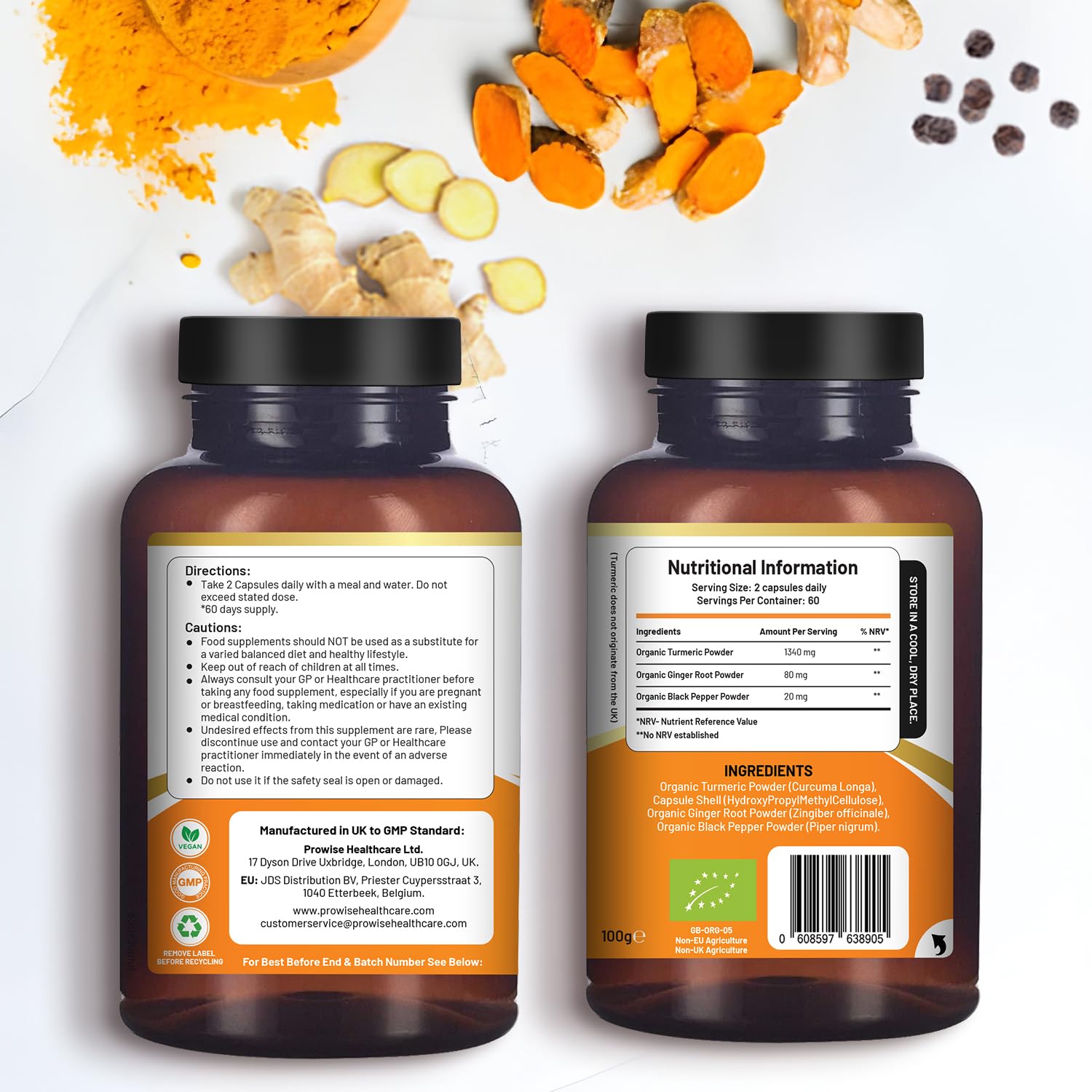 PH PROWISE Healthcare primer plano de cápsula vegana destacando pureza