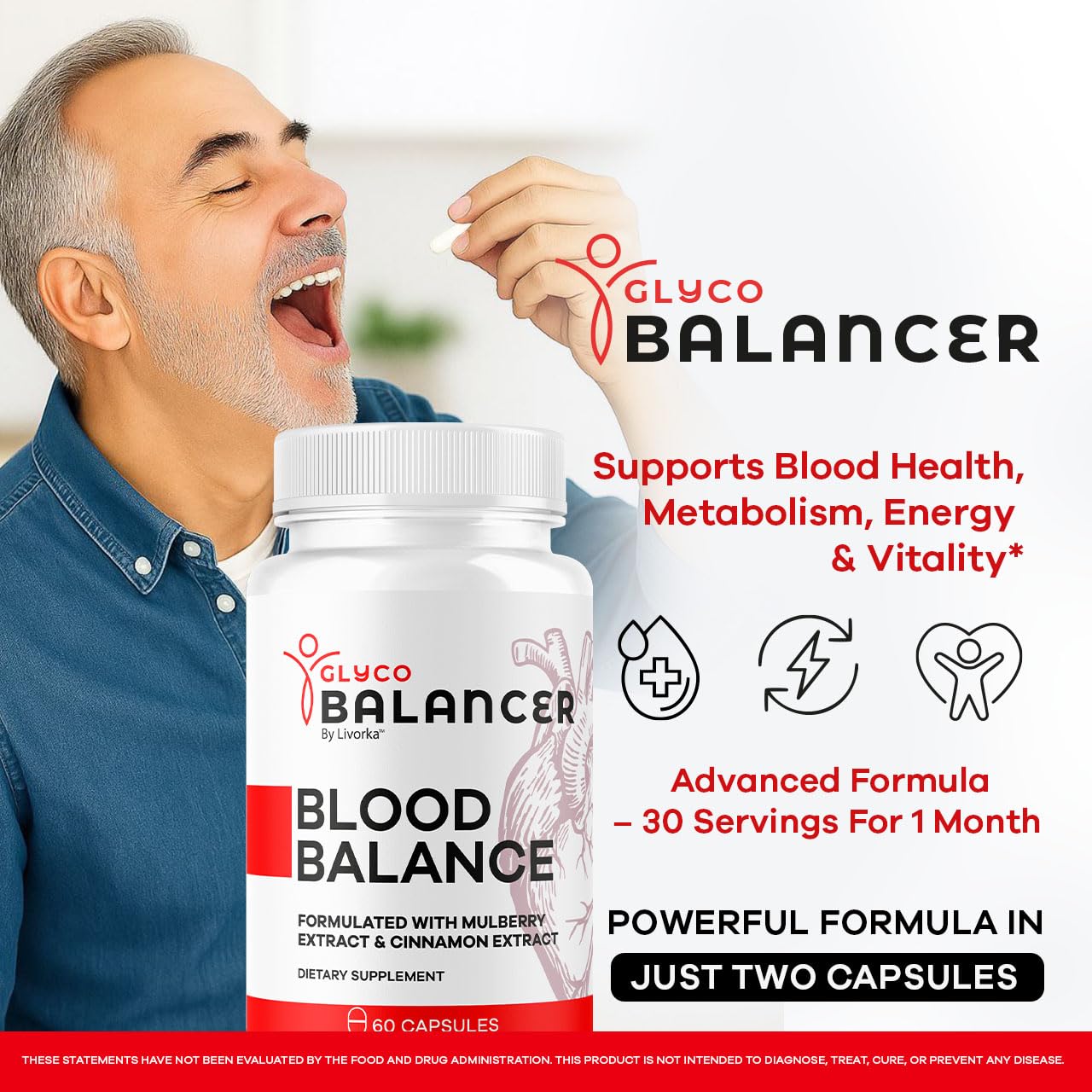 pharmagetics glyco balancer cápsulas a contraluz evidenciando pureza