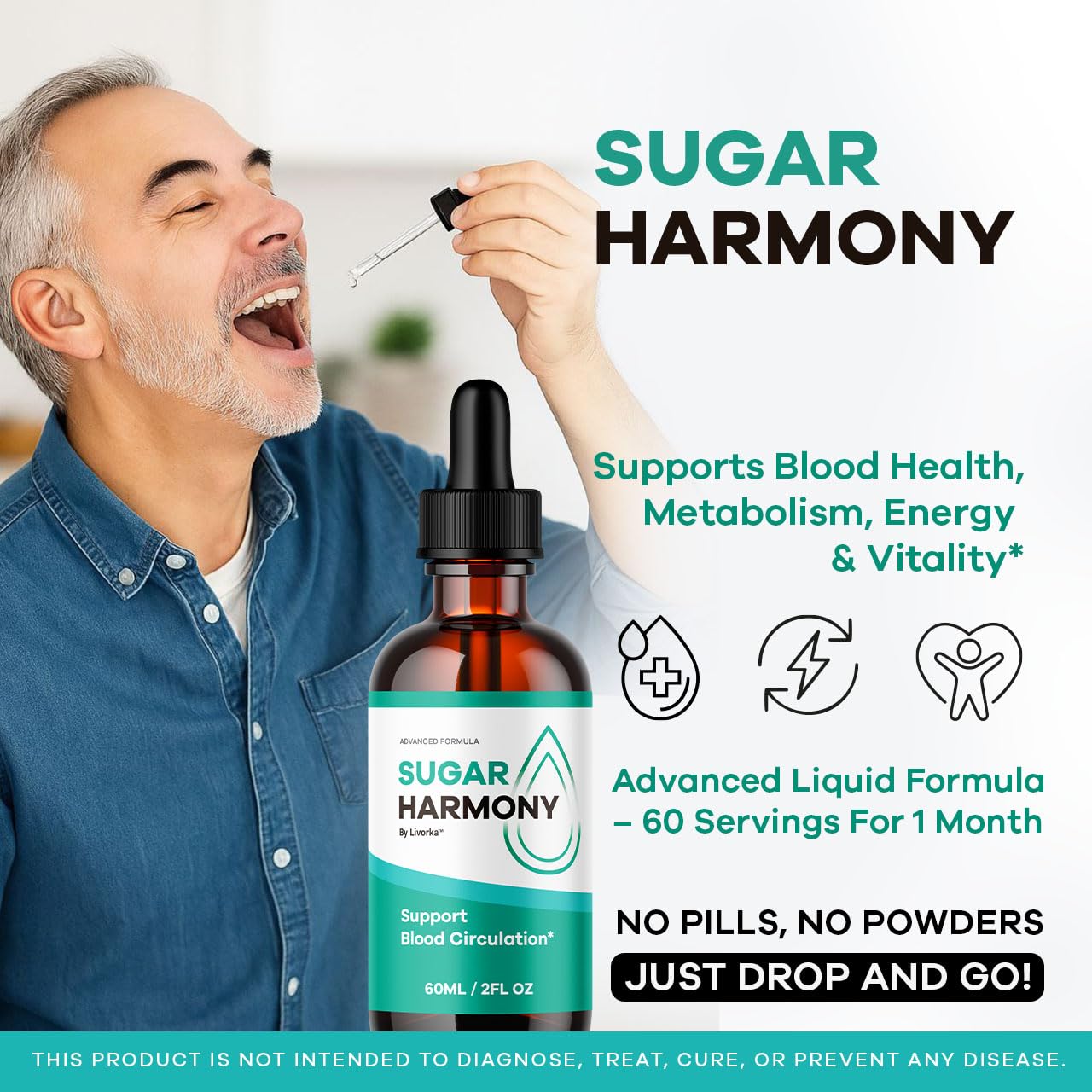 pharmagetics tres frascos de Sugar Harmony juntos para suministro de tres meses