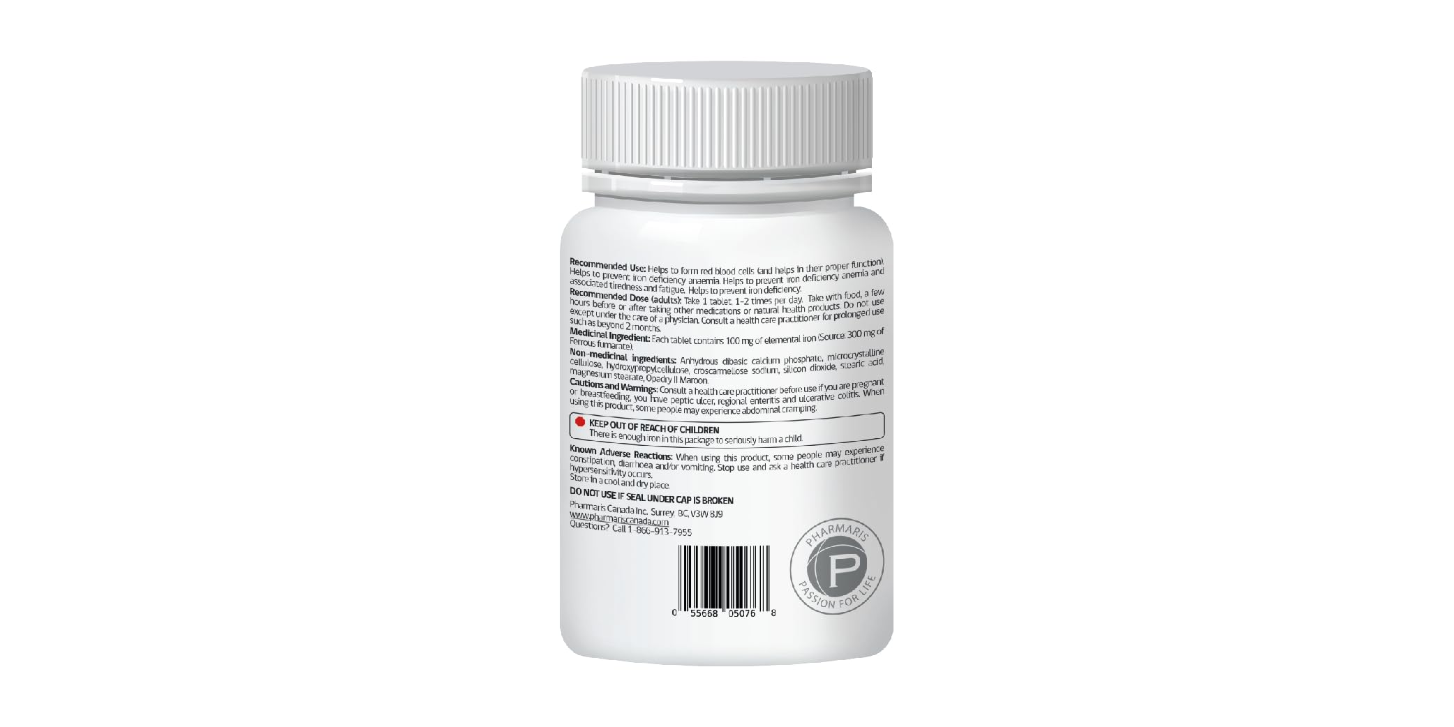 Pharmaris Ferofit junto a objeto cotidiano para comparar escala y portabilidad