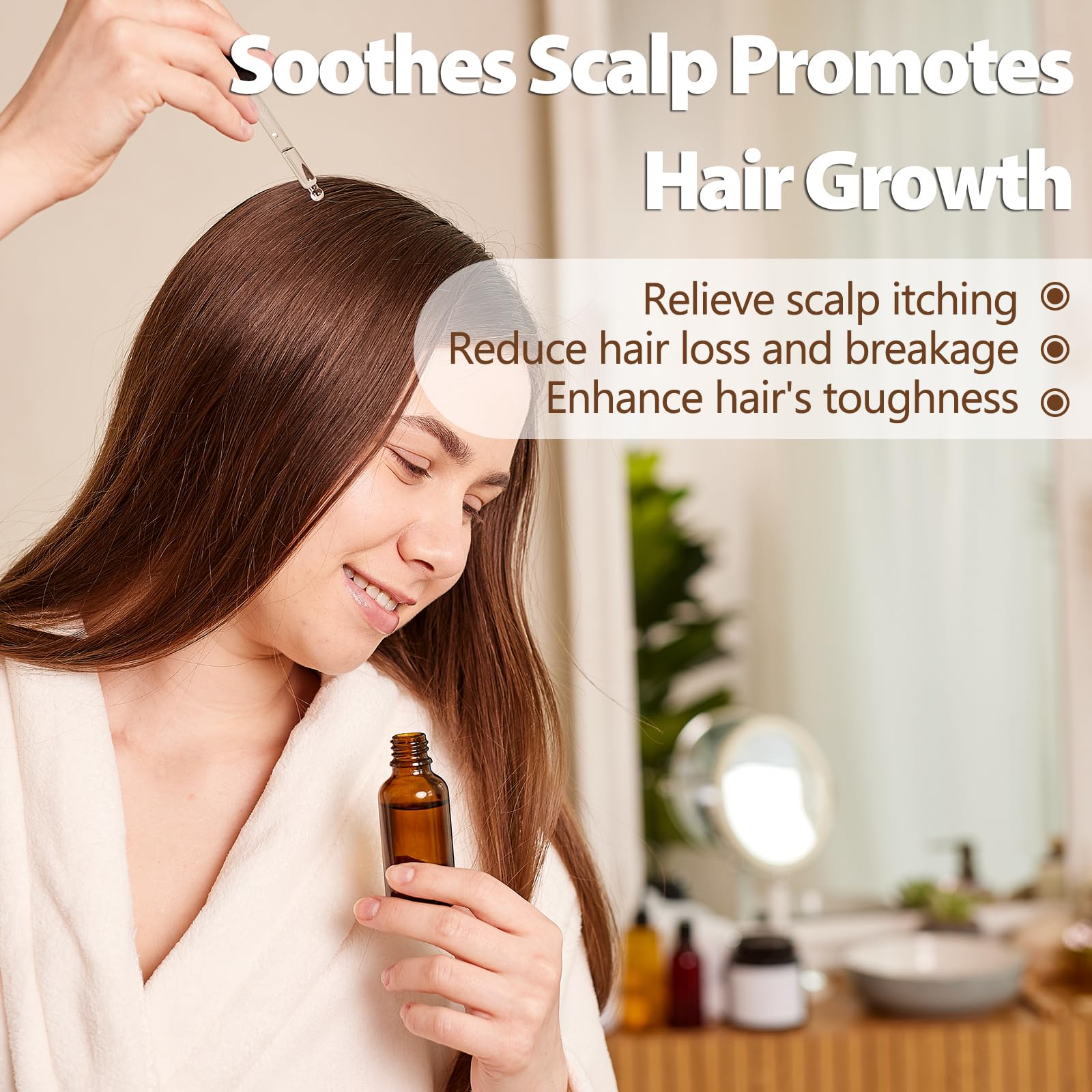 PHATOIL mezcla para masaje en cuero cabelludo cuidando el cabello