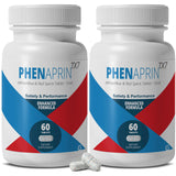 PhenAprin envase frontal mostrando diseño y suministro de 60 días