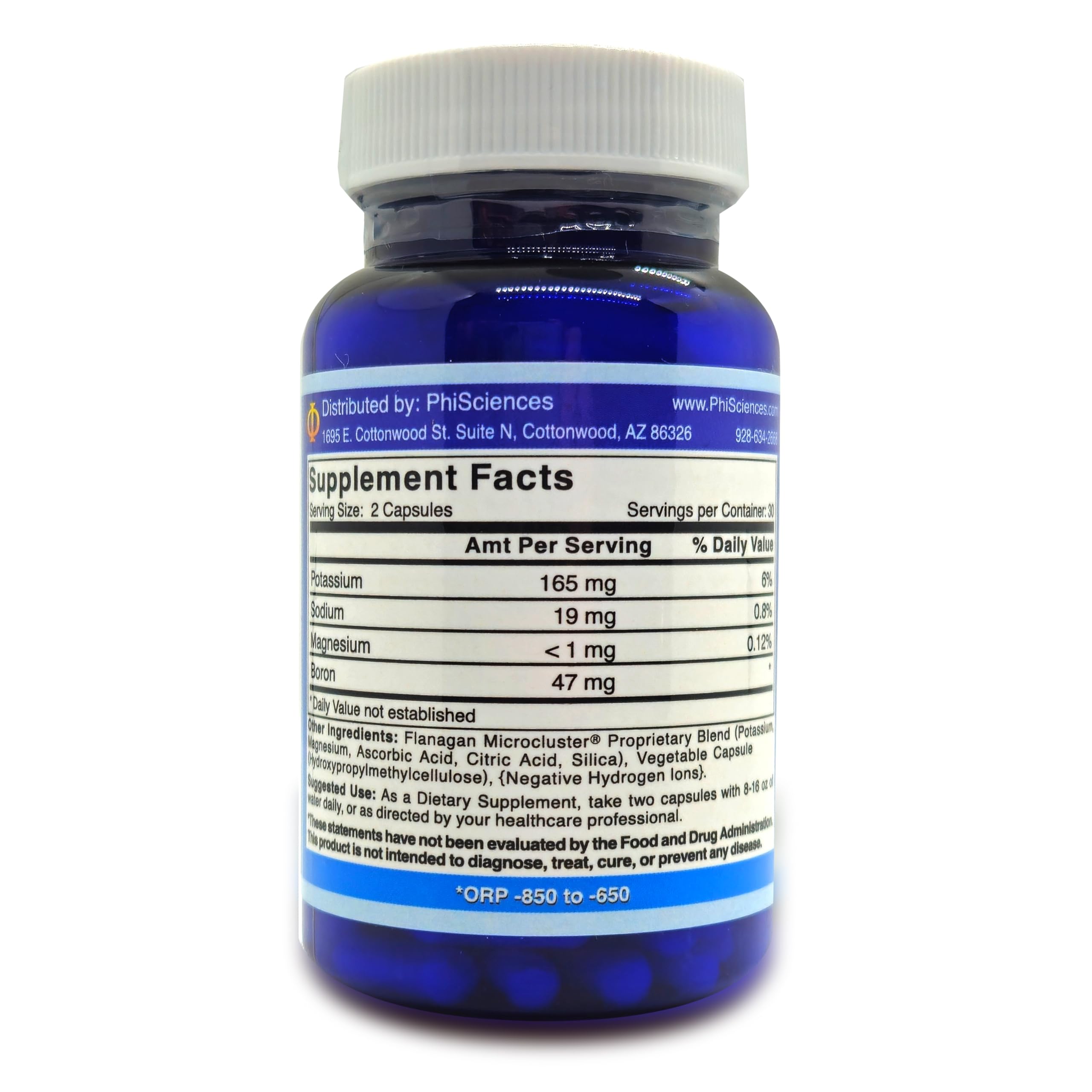 Phi Sciences MegaHydrate cápsula en primer plano detalle para ver textura y dosificación