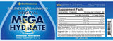 Phi Sciences MegaHydrate persona sosteniendo frasco para mostrar tamaño y uso práctico