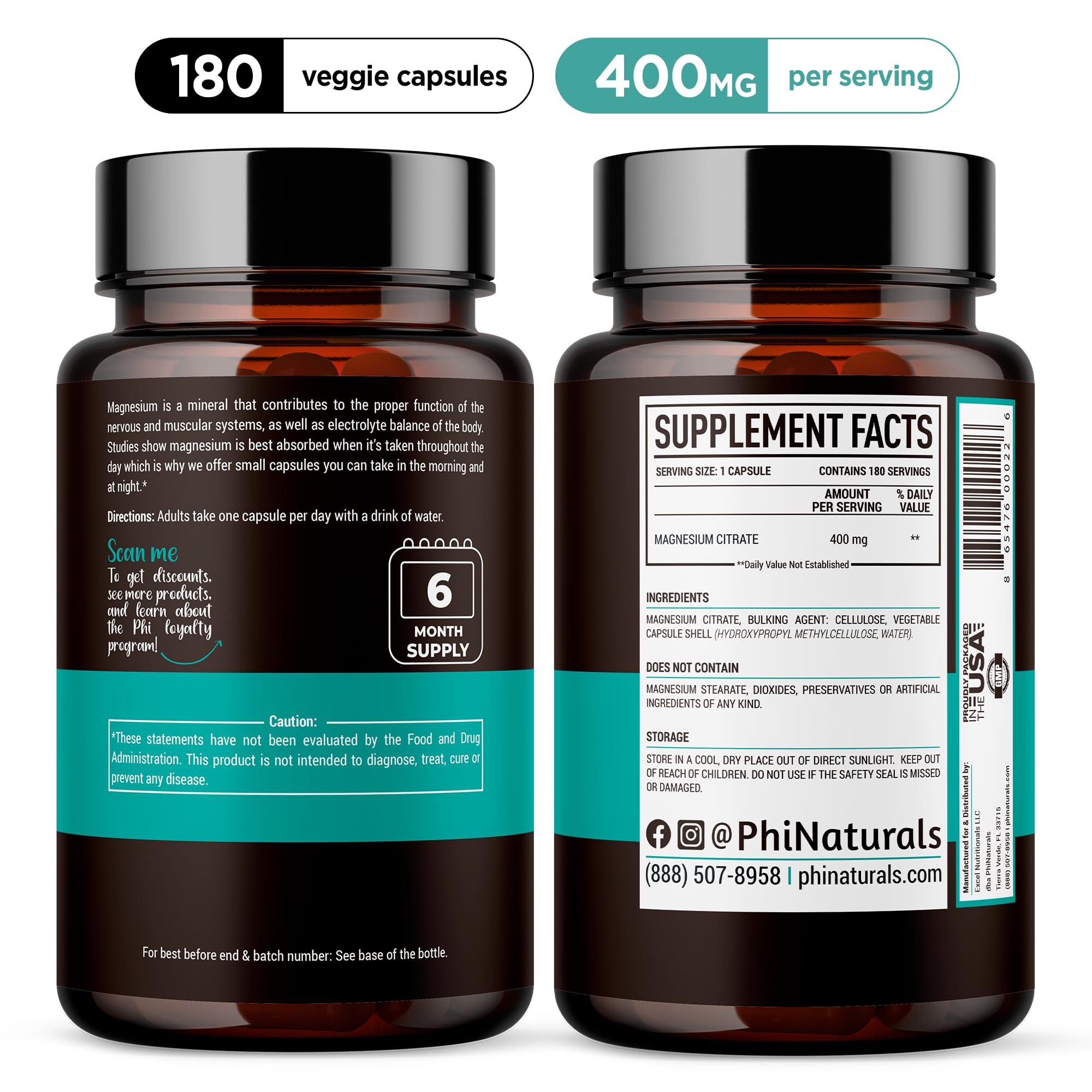 PhiNaturals cápsulas veganas en primer plano fácil de tragar y absorber