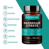 PhiNaturals iconos de ingredientes y sello vegano para confianza