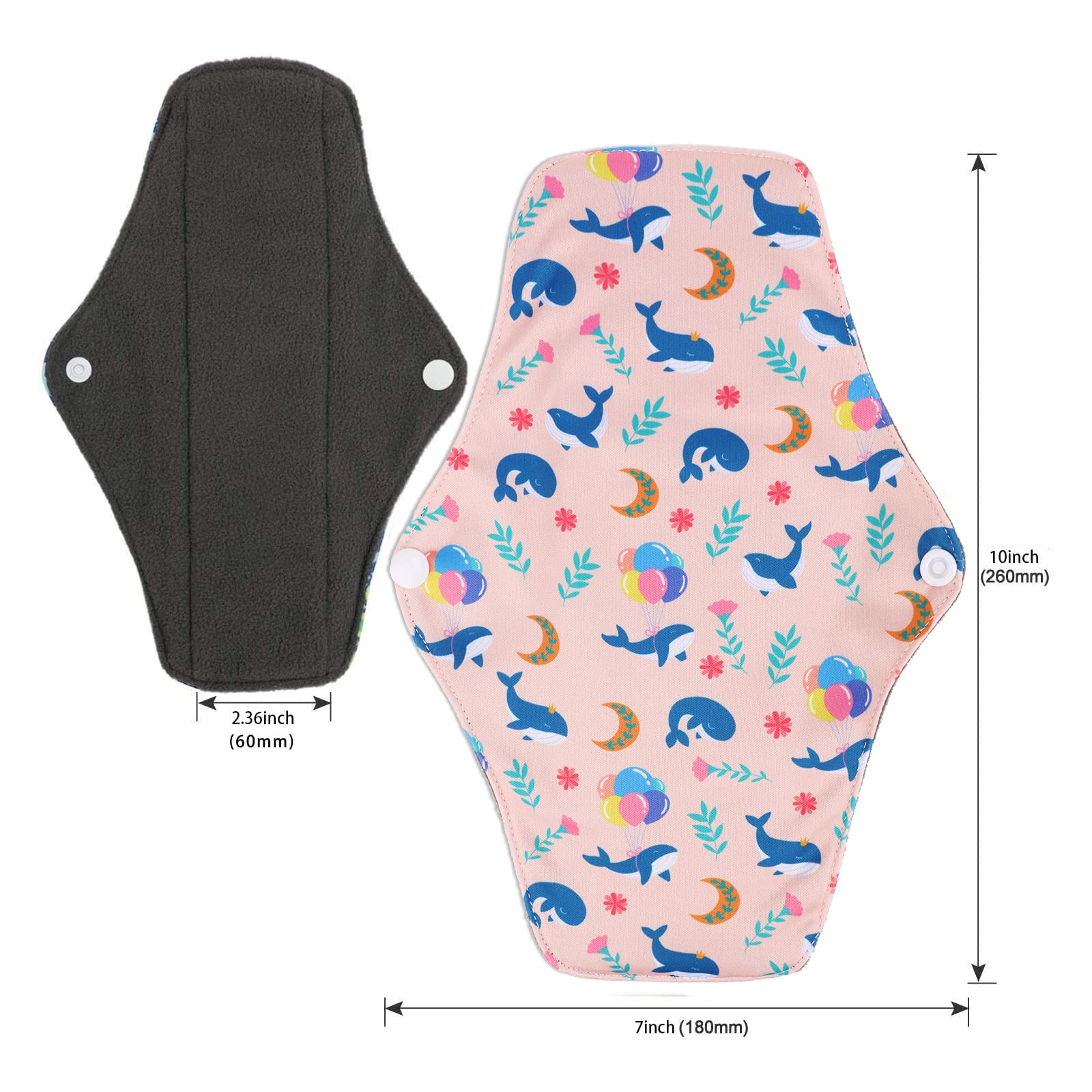 PHOGARY compresa colocada en ropa interior nocturna, absorción y seguridad nocturna