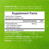 Phosphatidylserine detalle de la cápsula mostrando textura y calidad
