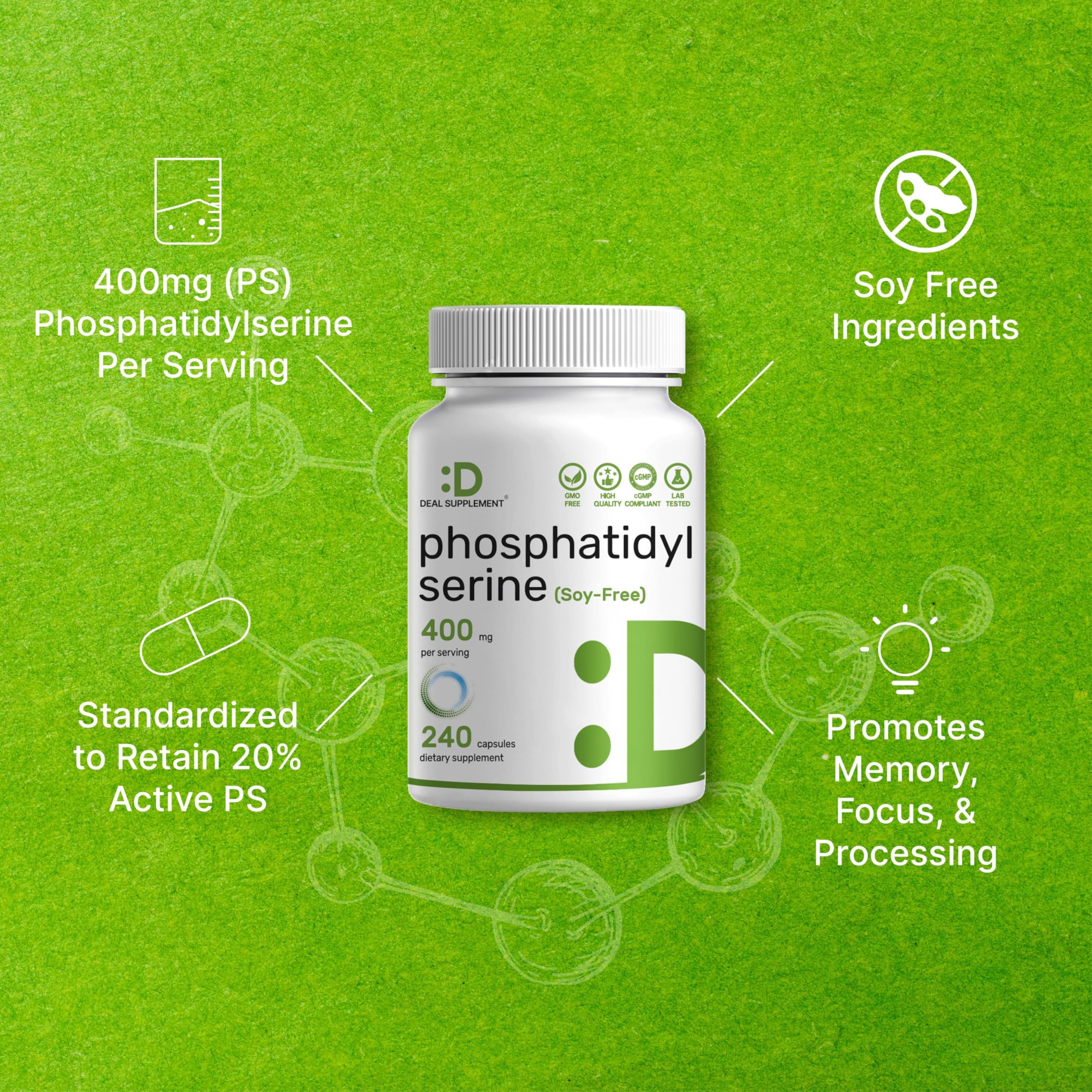 Phosphatidylserine lecitina de girasol cruda como fuente vegetal de PS