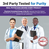 Physician Formulated cápsula en mano para comparar tamaño y facilidad de ingestión
