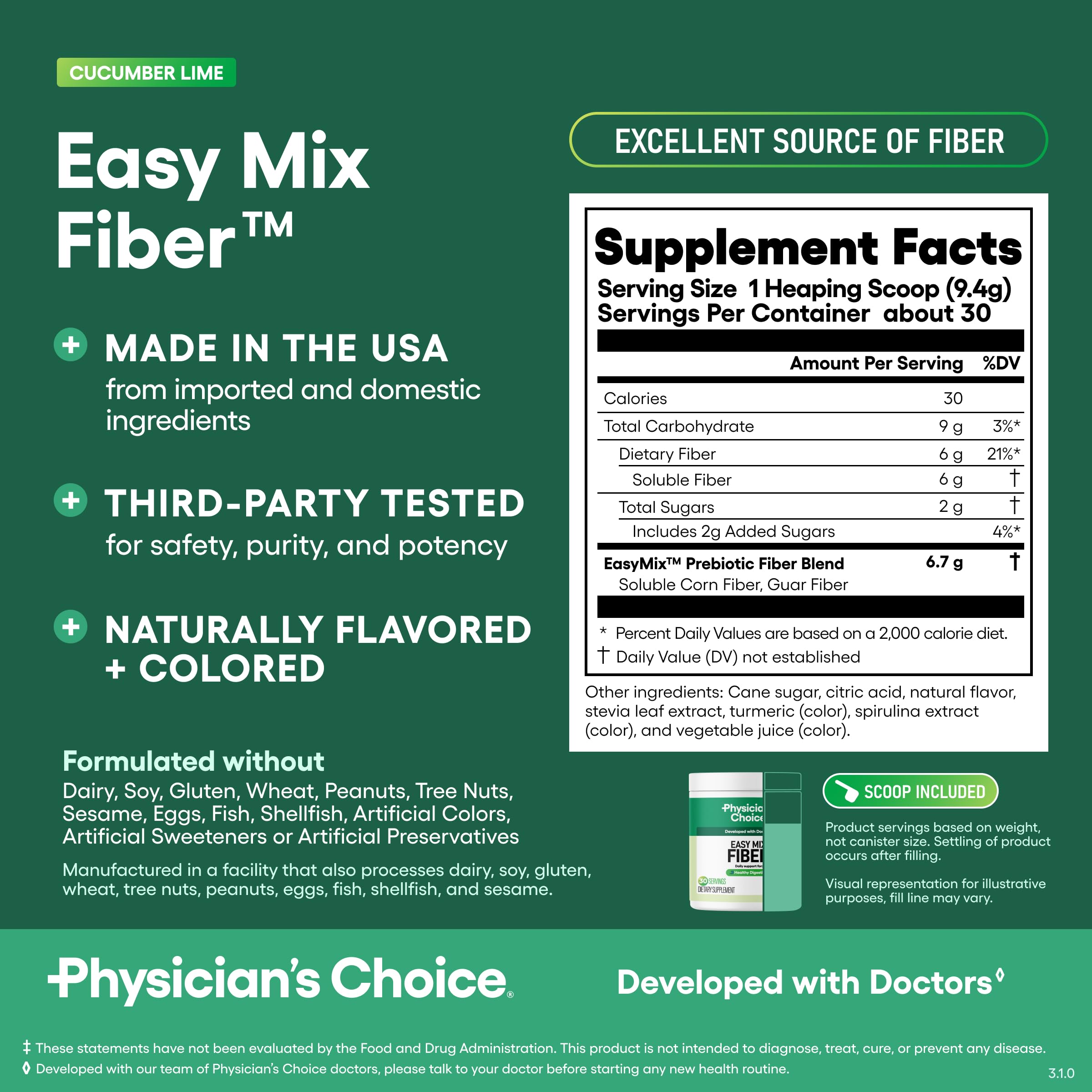 Physician's CHOICE producto en cocina estilo de vida para uso diario conveniente