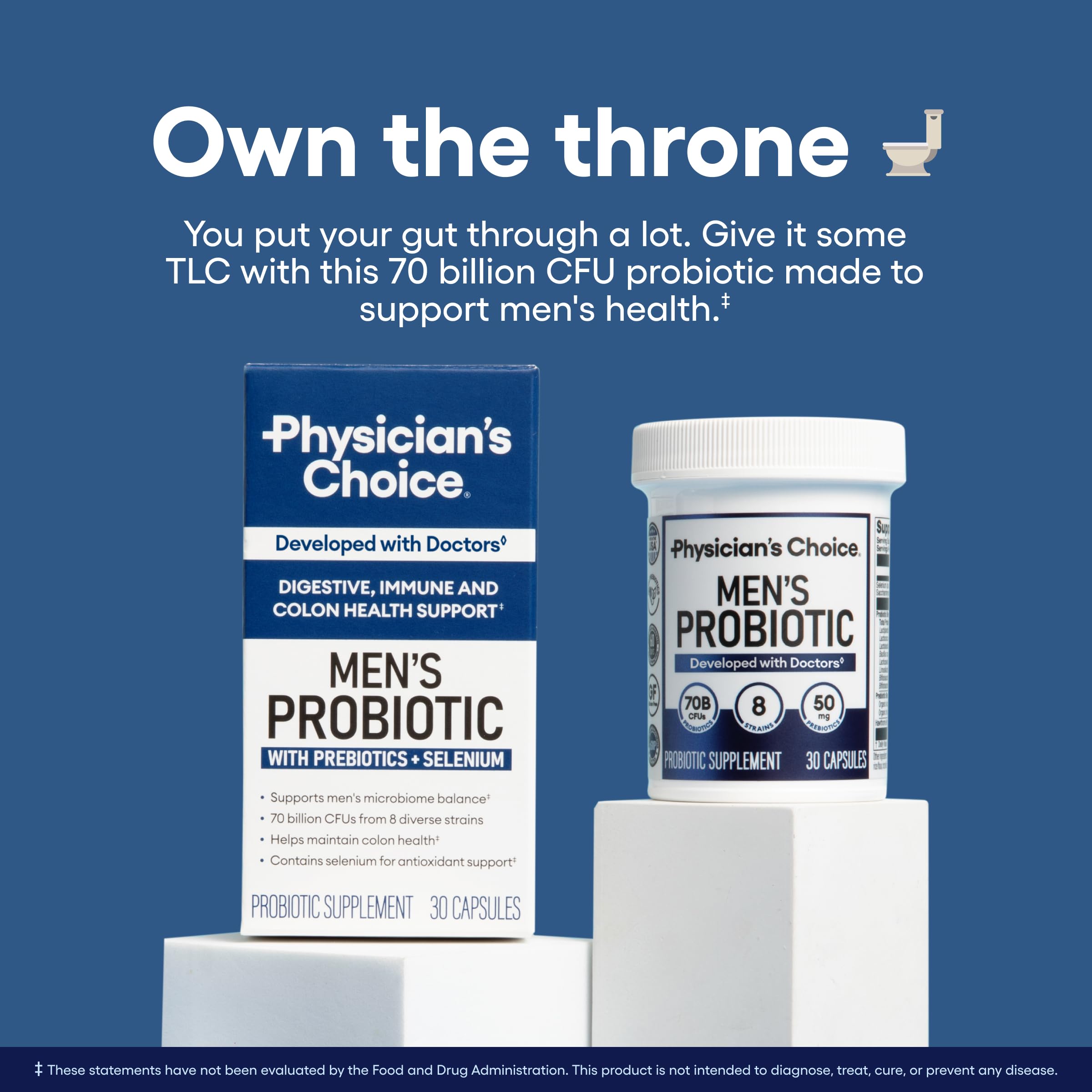 Physician's CHOICE detalle de cápsula resistente al ácido para proteger bacterias