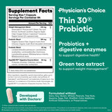 Physician's CHOICE frasco junto a ropa deportiva que sugiere estilo de vida activo