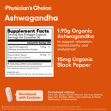 Physician's CHOICE en cocina con botellas y planta para transmitir estilo de vida saludable