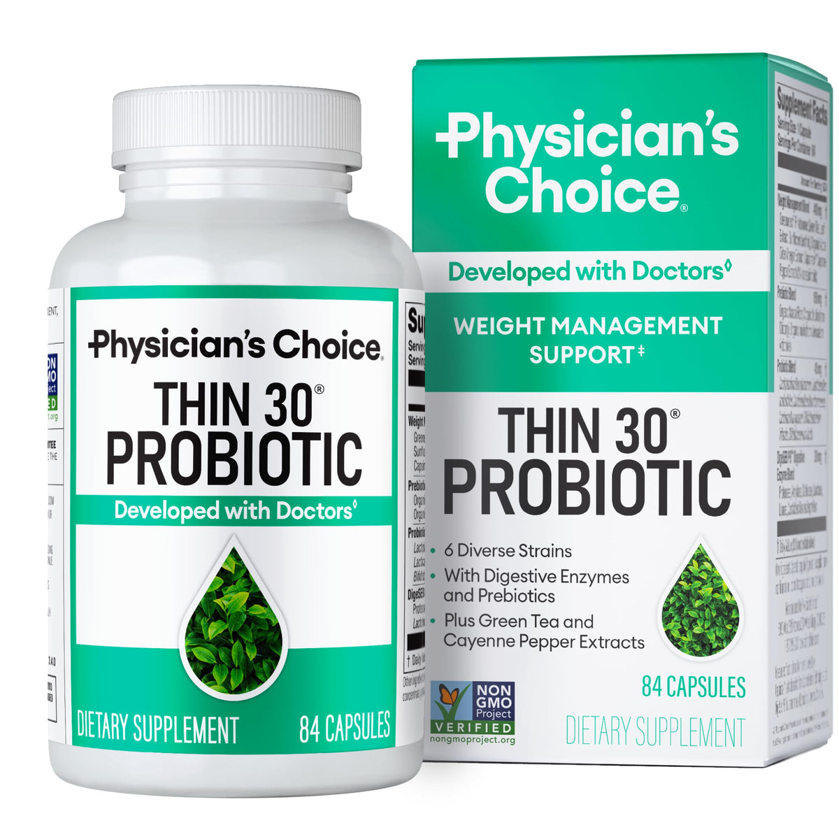 Physician's CHOICE frontal del envase mostrando beneficio para control de peso