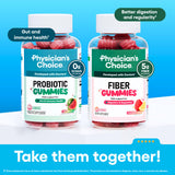 Physician's CHOICE ilustración de vitamina D y fibra prebiótica como soporte