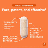 Physician's CHOICE etiqueta nutricional en detalle que muestra estandarización 5%