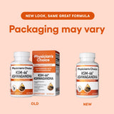 Physician's CHOICE raíz de ashwagandha orgánica como fuente natural del extracto