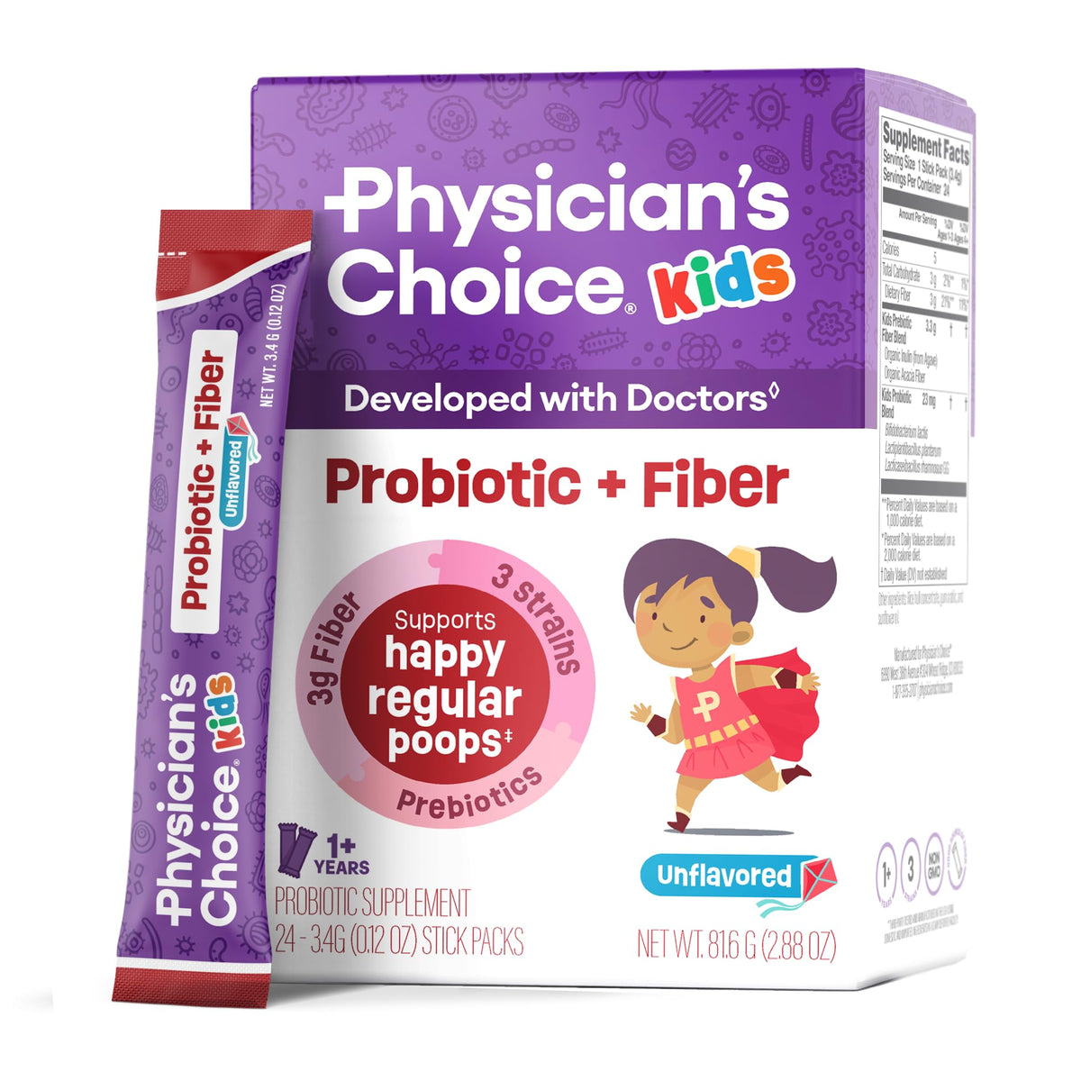 Physician's CHOICE sobre frontal mostrando el empaque y su practicidad